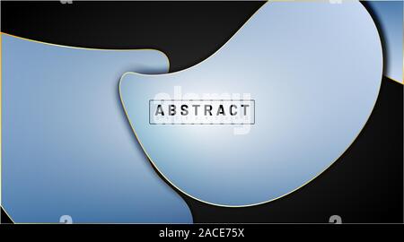 Modern abstract vector background. The minimum design concept with liquid. Vector illustrations for wallpapers, banners, backgrounds, cards, book Stock Vector