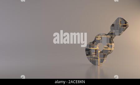 Acoustic guitar icon. Orange background with black. Vector illustration ...
