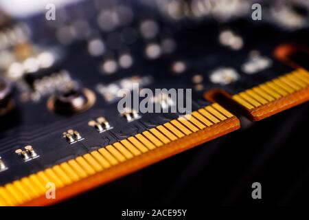 Close-up of circuit board Stock Photo