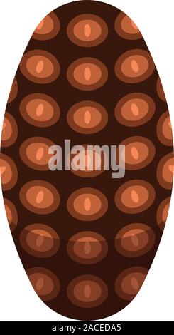 Fir tree cone icon, isometric style Stock Vector