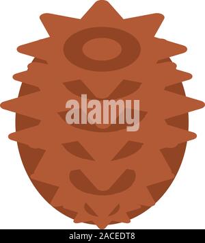 Needles pine cone icon, isometric style Stock Vector
