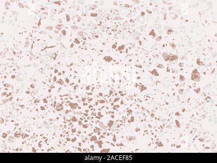 Granite terrazzo abstract pink background. Natural stone. Vector Stock Vector
