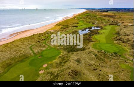 Aerial view of Trump International Golf Links golf course at Belmedie ...