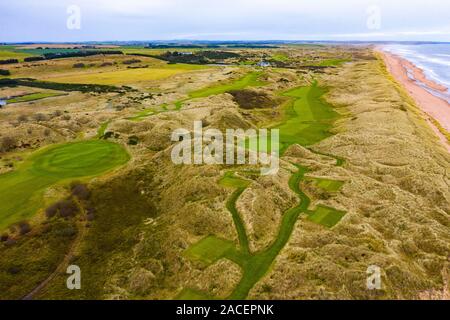 Aerial view of Trump International Golf Links golf course at Belmedie ...