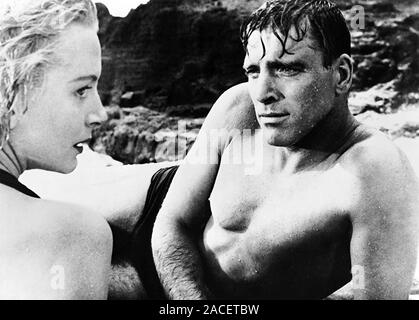 FROM HERE TO ETERNITY 1953 Columbia Pictures film with Burt Lancaster and Deborah Kerr Stock Photo