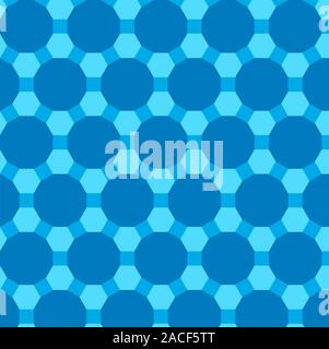 Uniform tiling pattern. This tiling pattern is called great rhombitrihexagonal tiling and has one square, one hexagon, and one dodecagon (12 sides) on Stock Photo