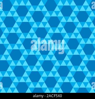 Uniform tiling pattern. This tiling pattern is called snub hexagonal tiling and has four triangles and one hexagon on each vertex (corner). It is semi Stock Photo