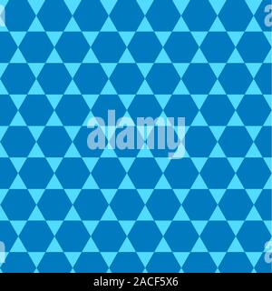 Uniform tiling pattern. This tiling pattern is called trihexagonal tiling and has two triangles and two hexagons on each vertex (corner). It is semire Stock Photo