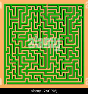 Maze, computer artwork. Stock Photo