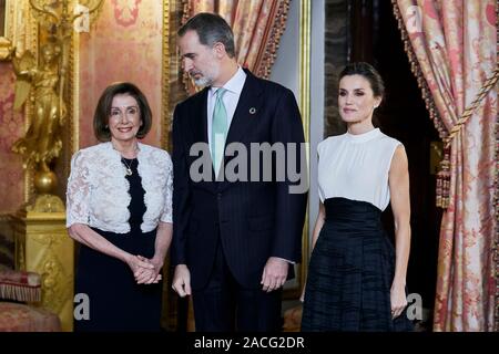 King Felipe IV, Queen Letizia, Princess Leonor and Infanta Sofia during ...