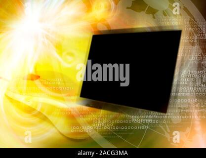Internet, conceptual artwork. Stock Photo