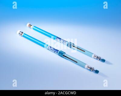 Coaxial connectors. These electrical devices are used for the transmission of high-frequency (broadband) electrical signals. These are Anamet 052 Type Stock Photo