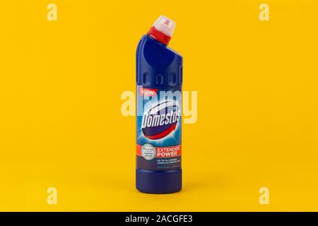 Download A Domestos Bleach Bottle Shot On A Yellow Background Stock Photo Alamy PSD Mockup Templates