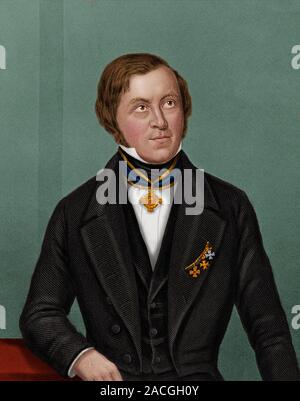Eilhard Mitscherlich (1794-1863), German chemist. Mitscherlich was born at Wilhelmshaven. He was educated at Heidelberg, specialising in philology. He Stock Photo