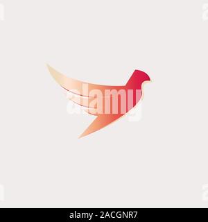 Bird colorful logo vector Stock Vector