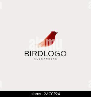 Bird colorful logo vector Stock Vector