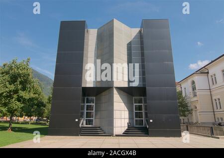 Lugano, Ticino, Switzerland - 21st August 2019 : Building of the faculty of Informatics of the Università della Svizzera Italiana (Swiss Italian Unive Stock Photo