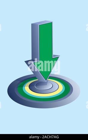Arrow Download target Abstract background Graphic design pattern outline Abstract texture wallpaper Illustration vector colorful background Stock Vector