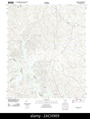 USGS TOPO Map South Carolina SC Oakway 20110825 TM Restoration Stock Photo