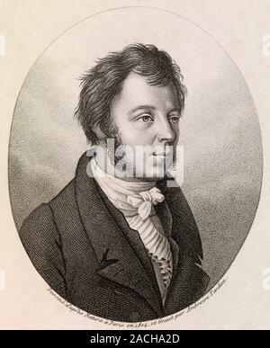 Eilhard Mitscherlich (1794-1863), German chemist. Mitscherlich was born at Wilhelmshaven. He was educated at Heidelberg, specialising in philology. He Stock Photo