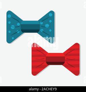 bow tie vector illustration on white background Stock Vector