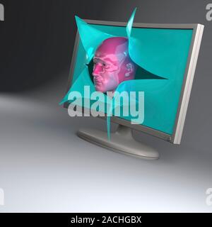 Artificial intelligence, conceptual image. Stock Photo