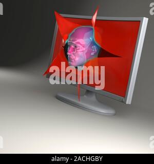 Artificial intelligence, conceptual image. Stock Photo
