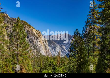 Views along the Kings Canyon Scenic Byway, SR 180, through Giant Sequoia National Monument, Sequoia National Forest, California, USA Stock Photo