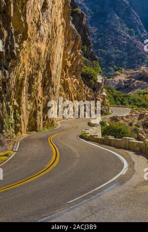 Views along the Kings Canyon Scenic Byway, SR 180, through Giant Sequoia National Monument, Sequoia National Forest, California, USA Stock Photo