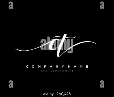 Initial CT Letter Logo With Creative Modern Business Typography Vector ...