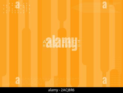 Colorful yellow bright shape complex layer background halftone and modern line style. vector illustration Stock Vector