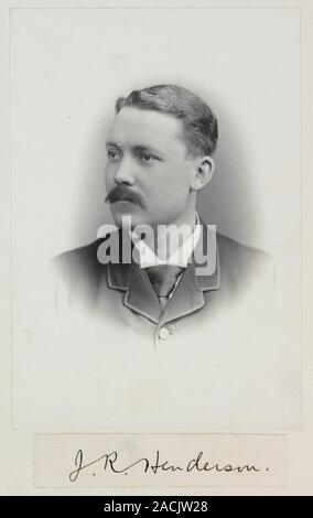 John Robertson Henderson (1863-1925), British zoologist. Henderson wrote on the Anomura specimens obtained during the HMS Challenger expedition of 187 Stock Photo