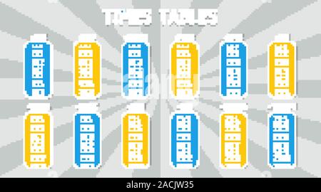 Times table template on gray background illustration Stock Vector