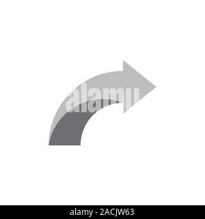 simple 3d arrow up logo vector Stock Vector