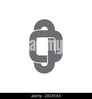 circle chain abstract logo vector Stock Vector