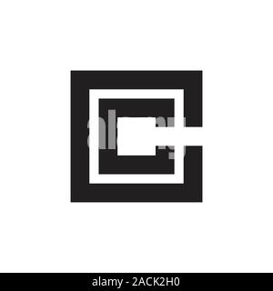 simple geometric clear design concept for your business logo decoration Stock Vector