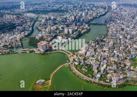 Aerial view of Dhaka, the Capital of Bangladesh. Stock Photo