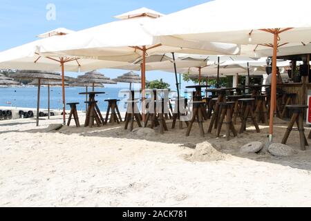 a beach bar in Croatia Stock Photo