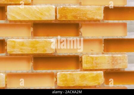 Background of bright mosaic tiles in a bold pattern. Abstract ceramic for print design. White texture. Ceramic floor tiles. Graphic abstract backgroun Stock Photo