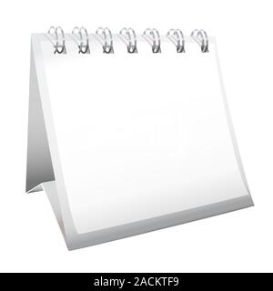 Blank desk calendar Stock Photo