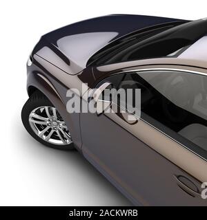 Car with a dark two-tone paint Stock Photo