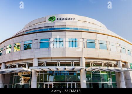 Nov 24, 2019 Cupertino / CA / USA - Seagate Technology PLC headquarters in Silicon Valley; Seagate is an American data storage company incorporated in Stock Photo