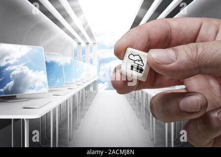 cloud network sign icon Stock Photo
