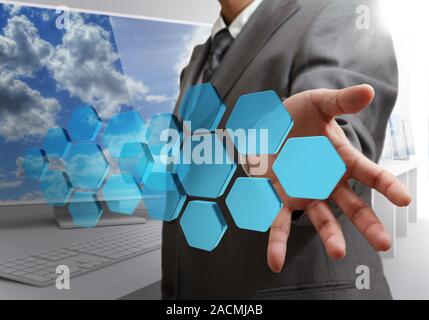 blank abstract diagram Stock Photo