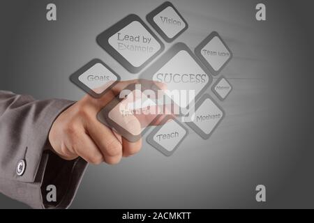 shows success abstract flow chart Stock Photo