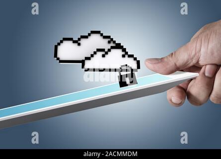 cloud network sign as concept Stock Photo