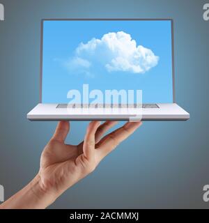 Cloud computing concept Stock Photo