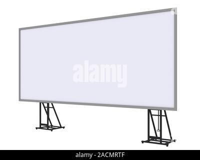 3d render of a blank roll up banner Stock Photo