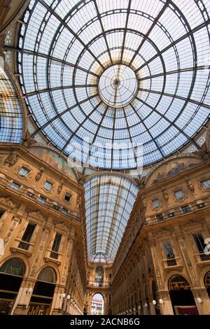Vittorio Emanuele Gallery in Mailand, Italy Stock Photo