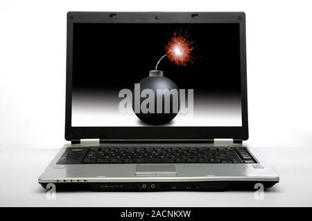 Internet terrorism, conceptual image. Stock Photo